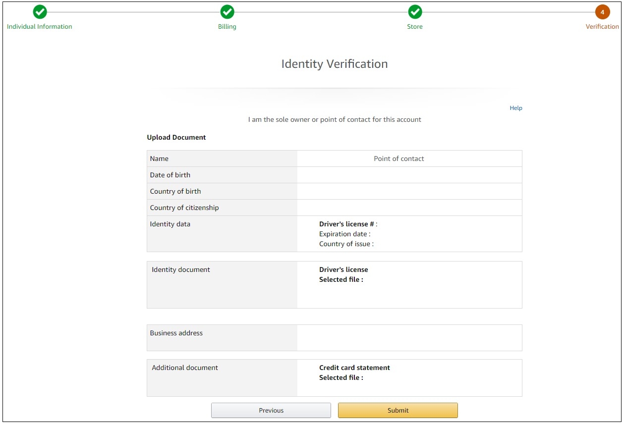 cách mở cửa hàng trên Amazon Bước 7