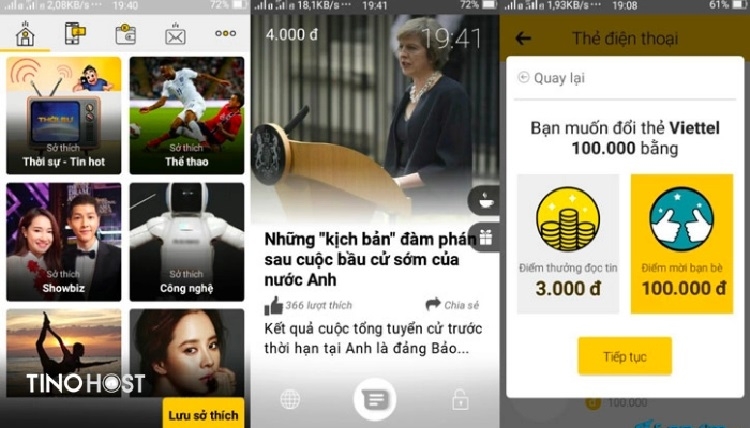 App đọc báo kiếm tiền Kola