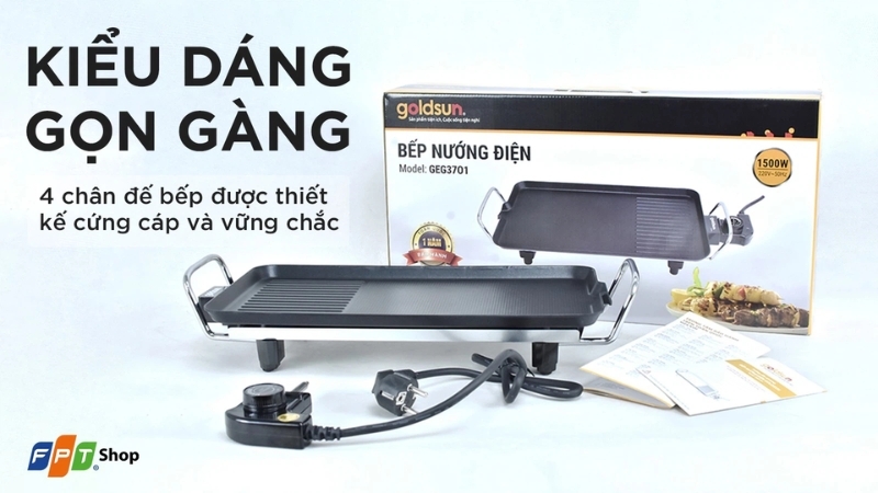 bếp nướng điện Goldsun 1500W GEG3701