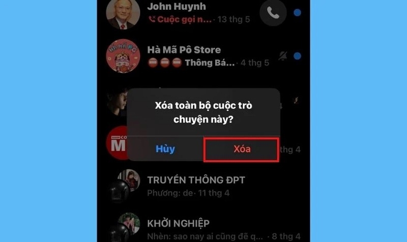 Xóa toàn bộ cuộc trò chuyện trên Messenger 2 bên không hề khó với hướng dẫn sau 5