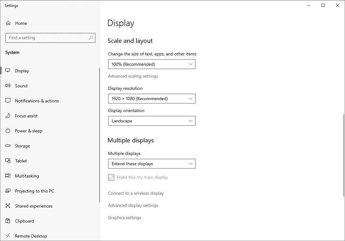 cách chỉnh màu màn hình máy tính về mặc định display resolution 4
