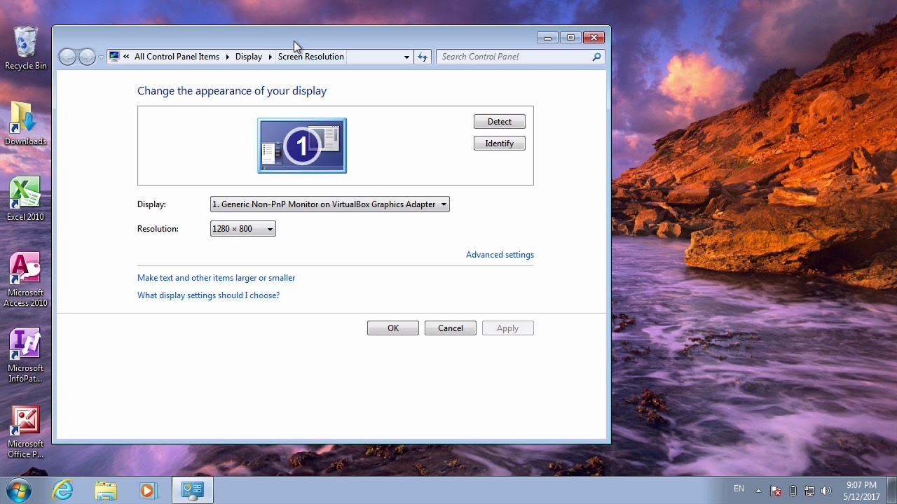 cách chỉnh màu màn hình máy tính về mặc định Windows 7 5