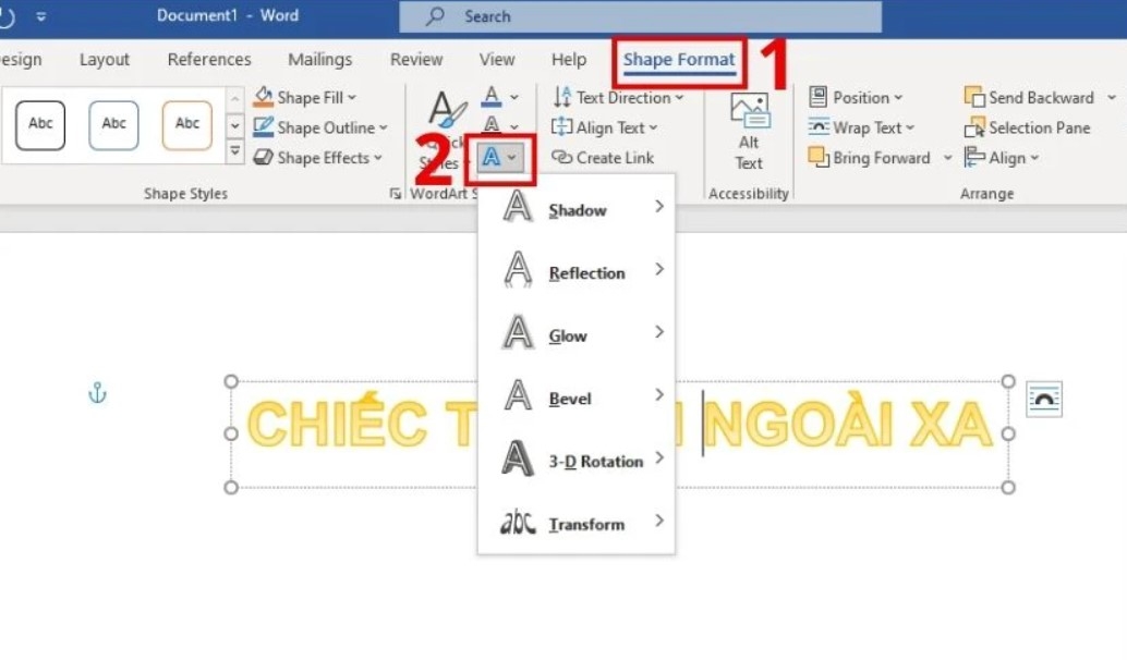 Cách làm chữ cong trong Word siêu đơn giản, gây ấn tượng ngay từ cái nhìn đầu tiên 4