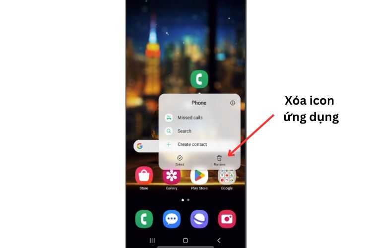 remove ứng dụng