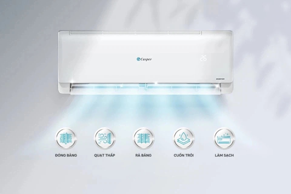 Máy lạnh hai chiều Casper Inverter 1 HP (9600 BTU) GH-09IS33