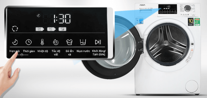 Cách hẹn giờ máy giặt AQUA (ảnh 5)