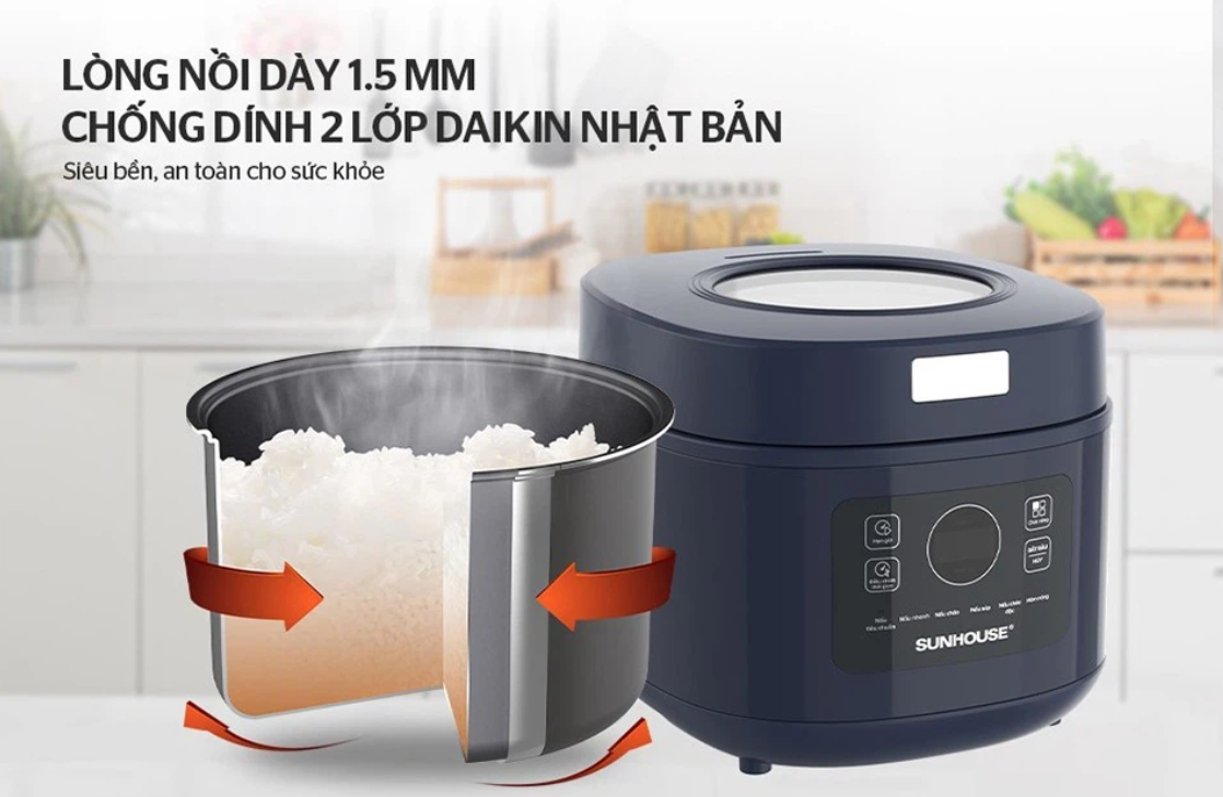 Top nồi cơm điện 1 người ăn giá rẻ (ảnh 6)