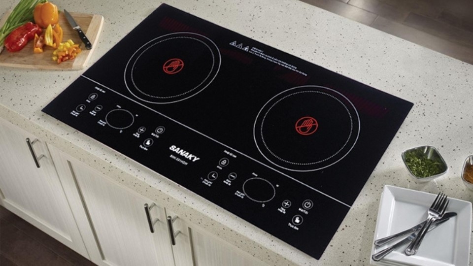 Bếp hồng ngoại đôi âm Sanaky SNK-201HGW
