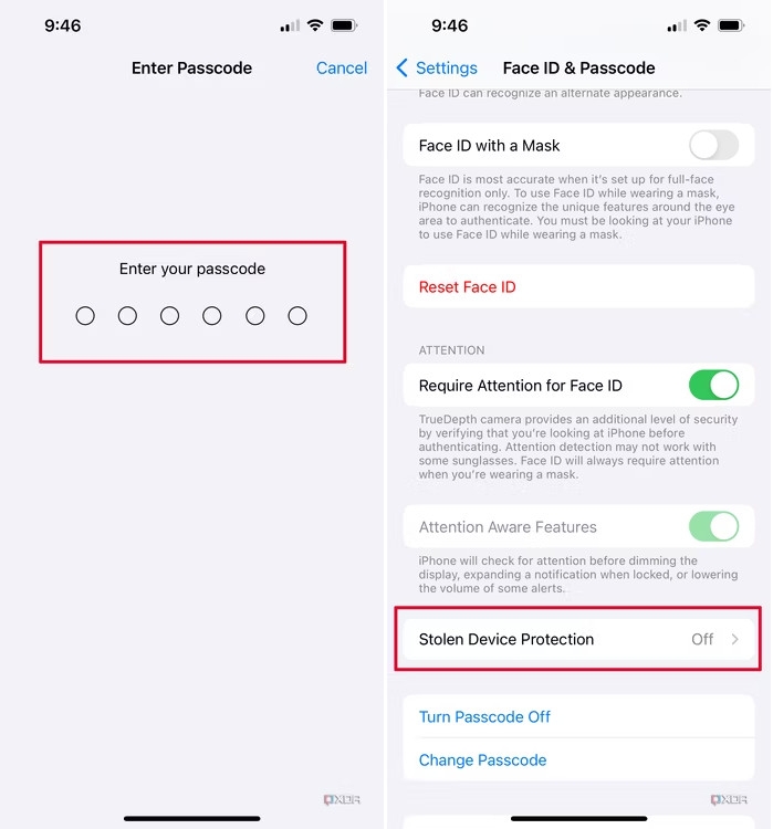 Cách bật tính năng bảo vệ thiết bị ios 17 - hình 4