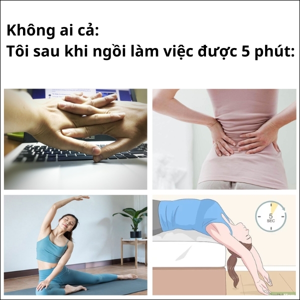 Tổng hợp meme đau lưng hài hước nhất (hình 2)