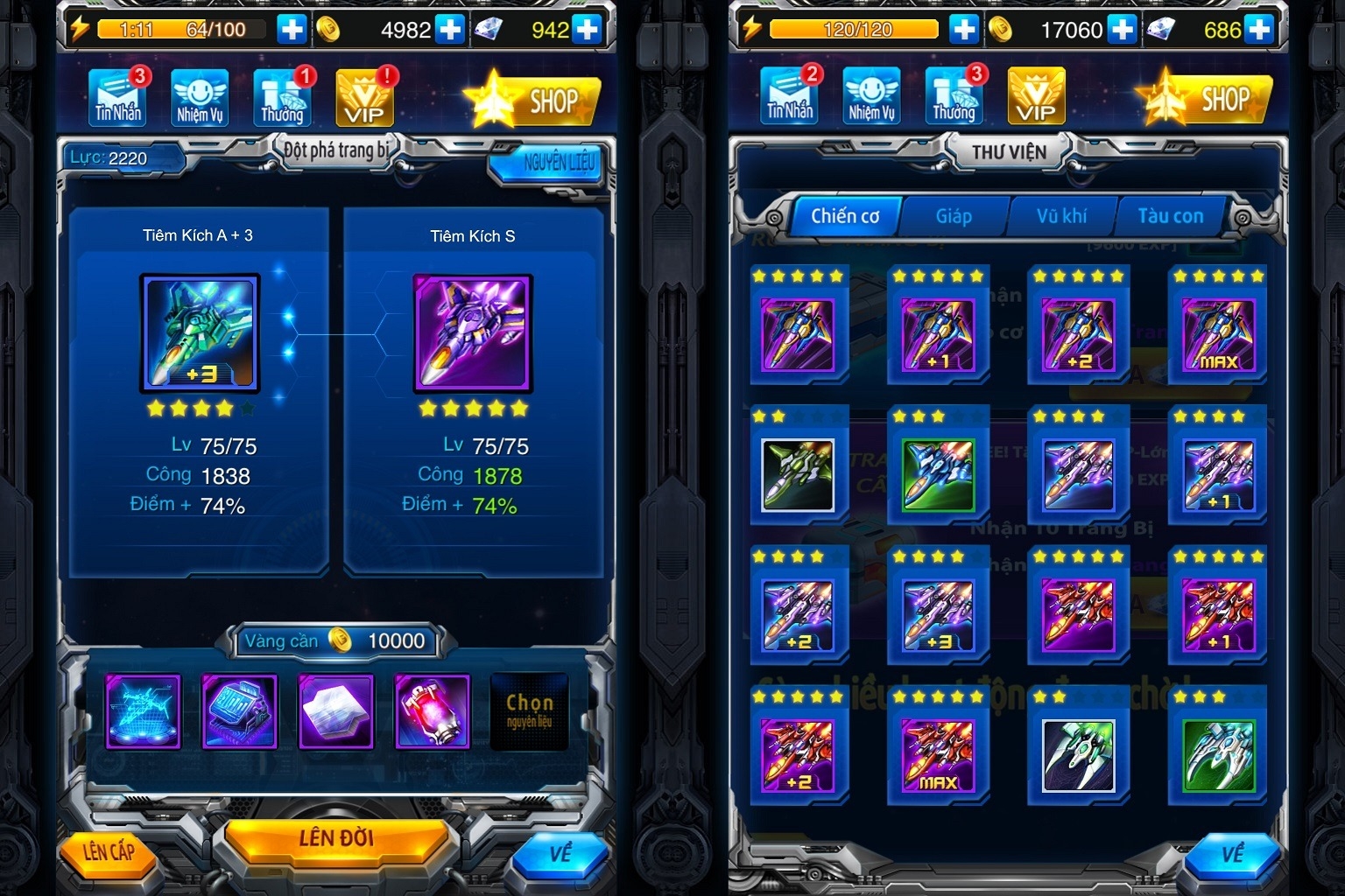 Kho vũ khí đồ sộ của game