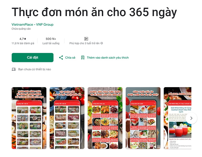 Phần mềm dạy nấu ăn hình 5