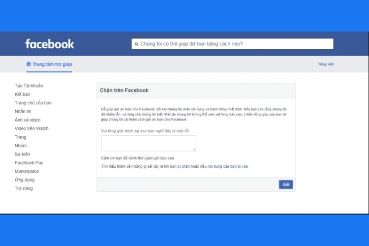 fb debug chặn website 3