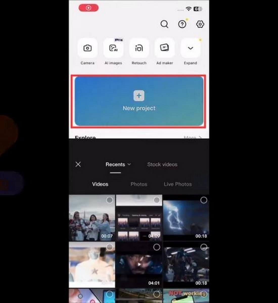 xoá chữ trên video bằng điện thoại - hình 1