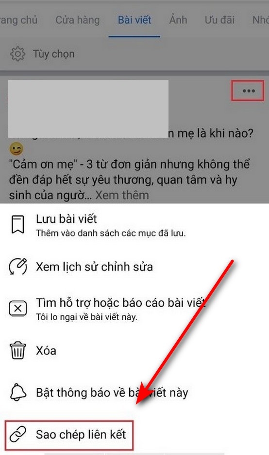 cách lấy link bài viết facebook - hình 3