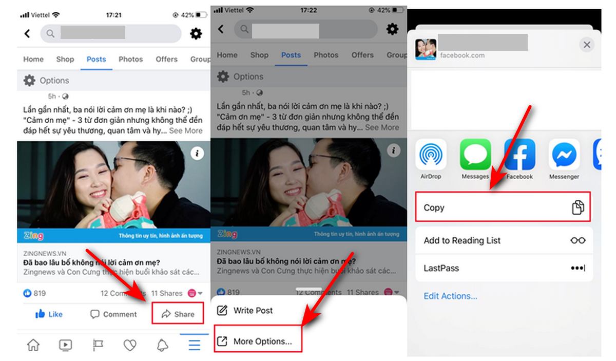 cách lấy link bài viết facebook - hình 2