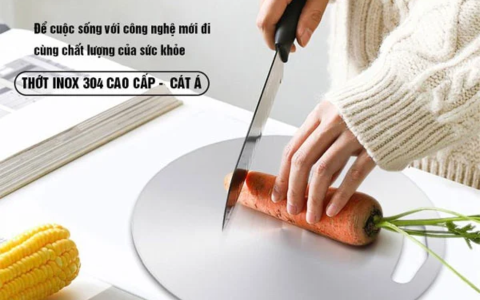 Thớt tròn Cata inox 304