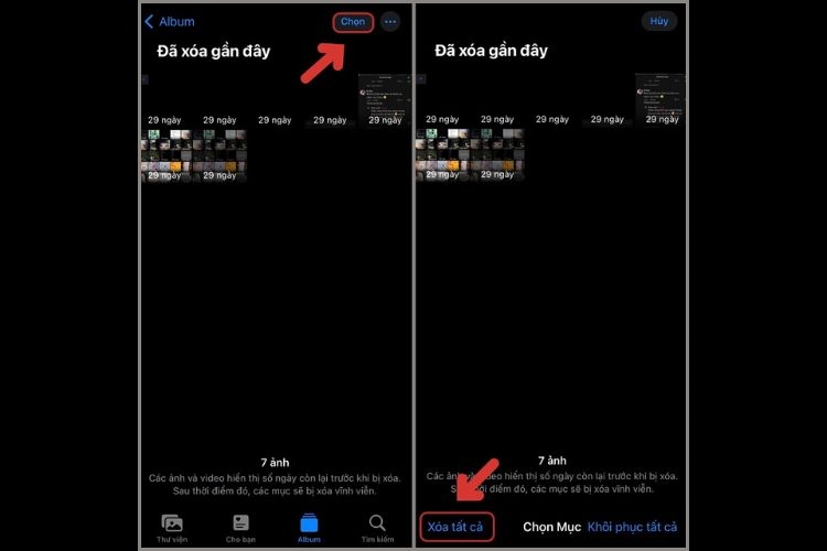 Cách xóa một loạt ảnh trên iPhone