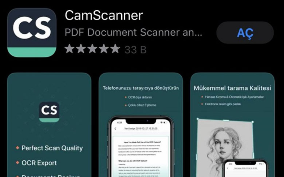 App chụp ảnh thẻ CamScanner