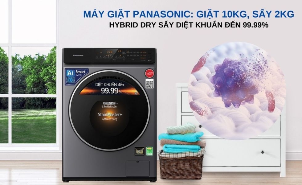 Máy giặt sấy Panasonic Inverter NA-V10FC1LVT