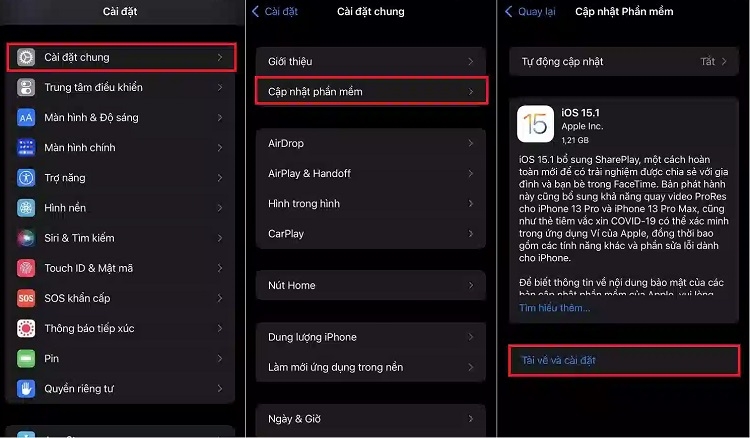 Cập nhật phiên bản Safari và iOS mới nhất
