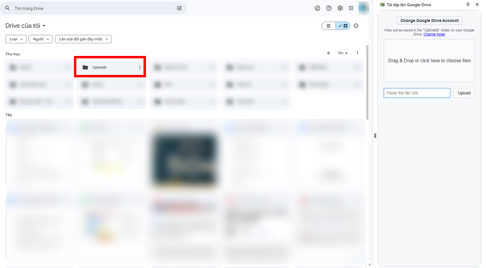Cách tải tệp tin lên Google Drive bằng extension 4