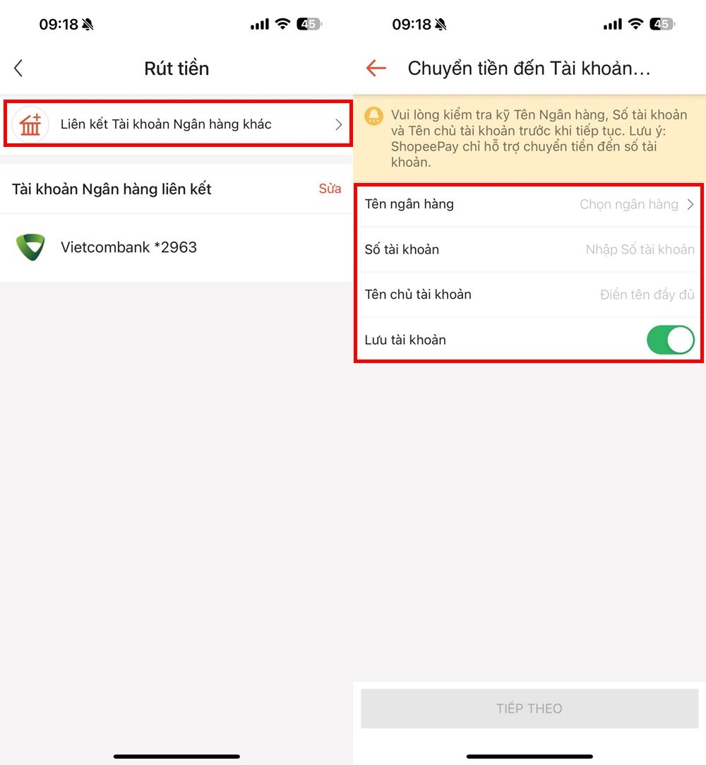 Cách chuyển tiền từ ShopeePay cho người khác 7