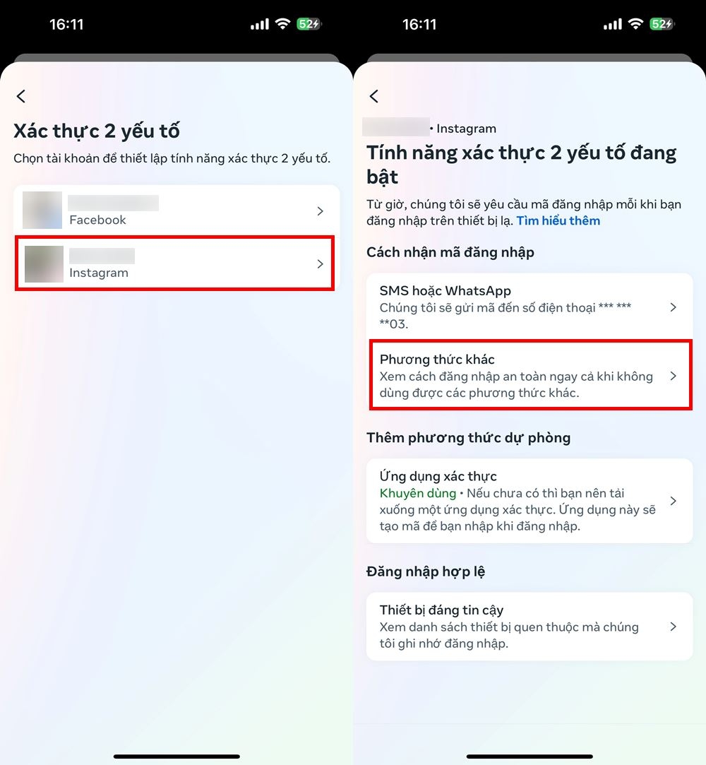 Cách lấy mã dự phòng Instagram khi không thể đăng nhập 3