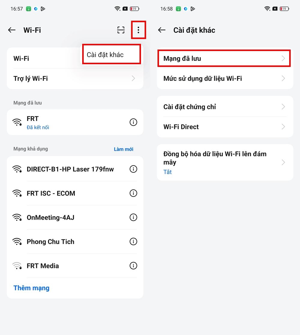 Cách xem lại mật khẩu Wi-Fi trên điện thoại OPPO 2
