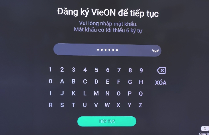 Cách kích hoạt ứng dụng VieON trên tivi (ảnh 8)
