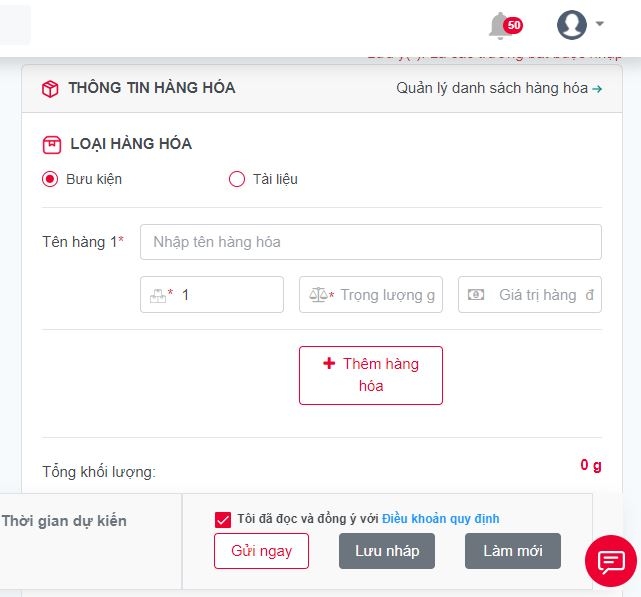 cách tạo đơn Viettel Post - hình 8