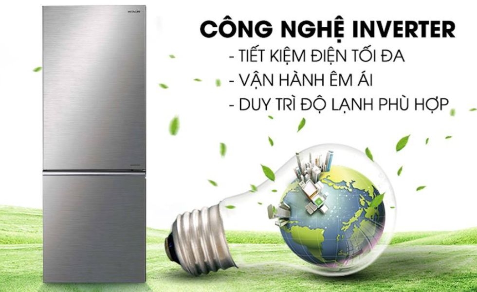 Tủ lạnh Hitachi Inverter H350PGV7(BSL)