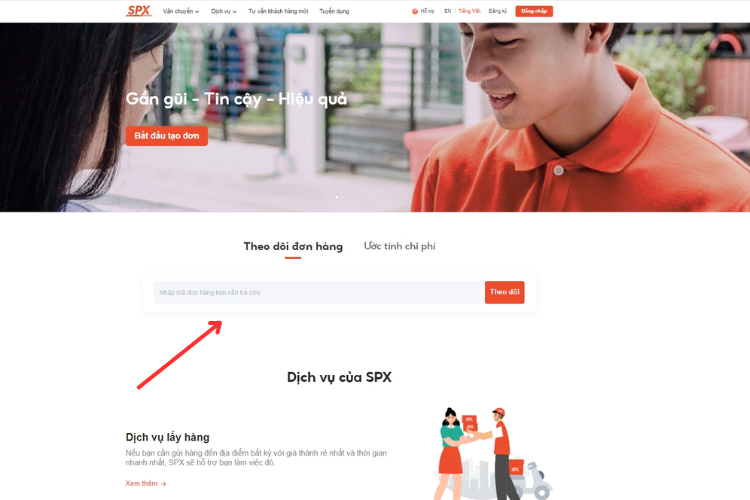 Nhập mã vận đơn