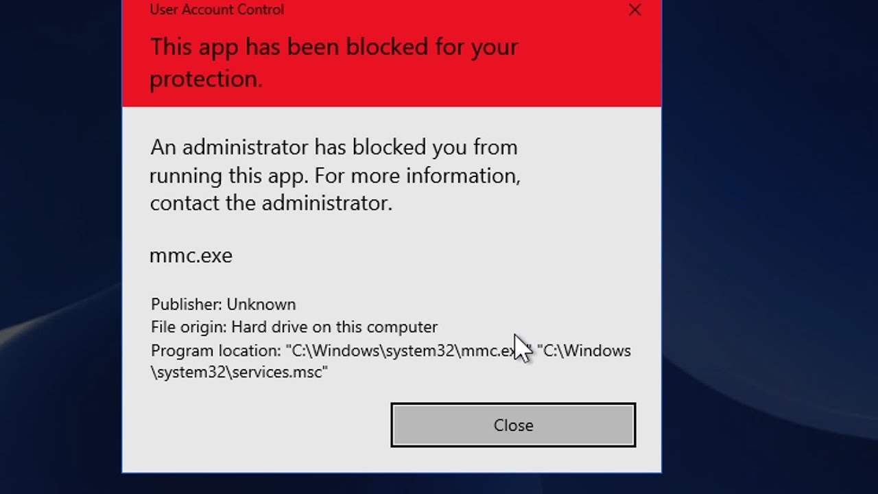 This app has been blocked for your protection - hình 1