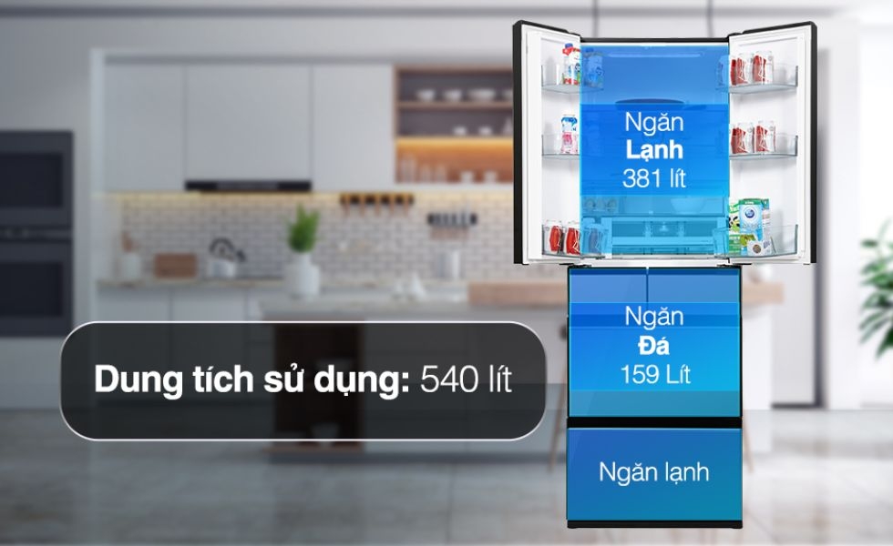 Tủ lạnh Hitachi R-HW540RV (XK)