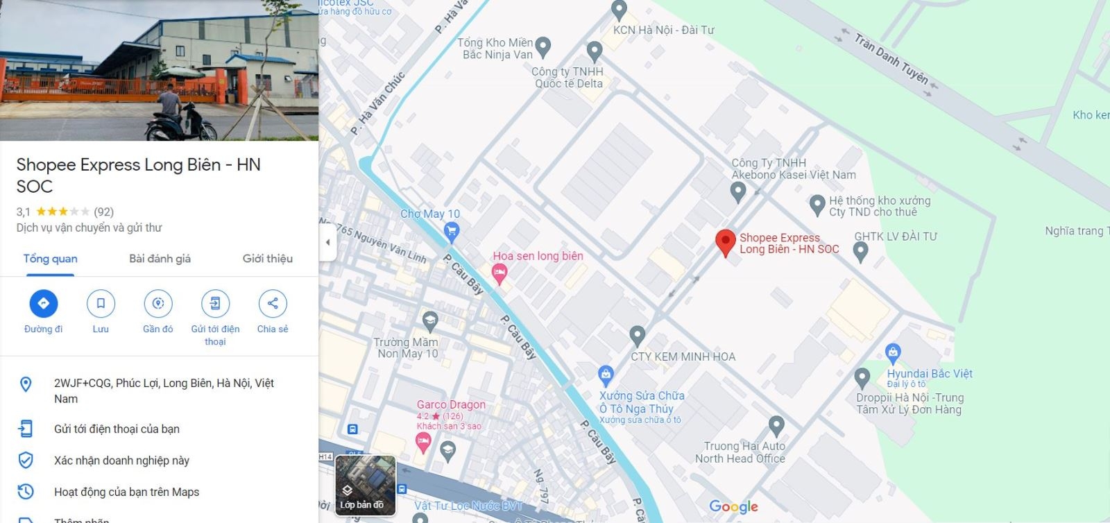 Kho 21-HNI Gia Lam 2 SOC ở đâu 2