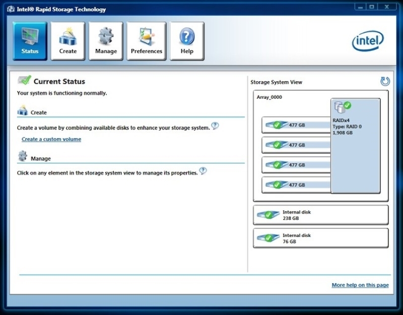Intel Rapid Storage Technology (ảnh 4)
