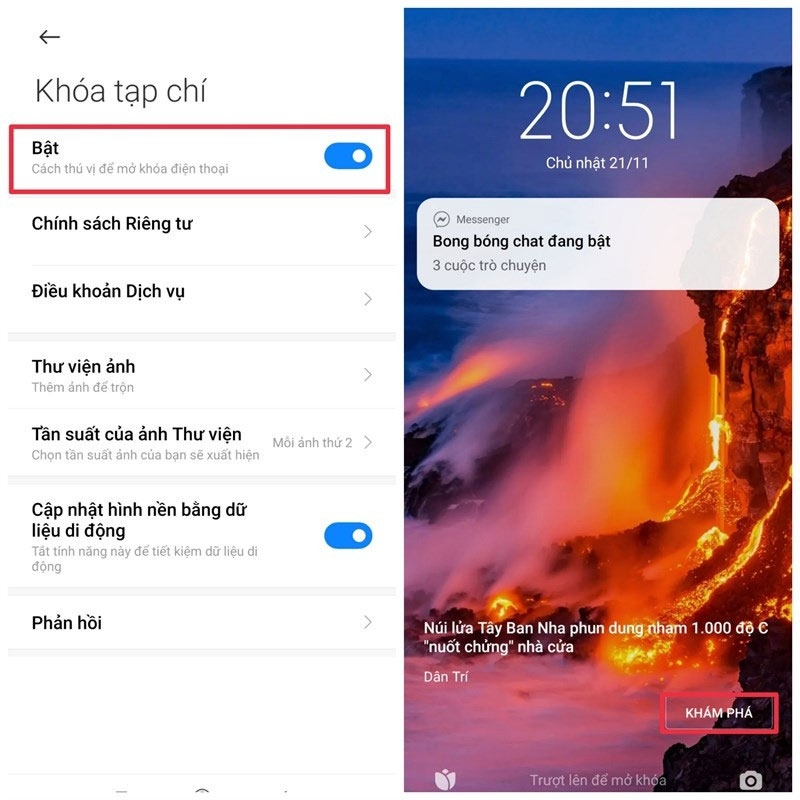 Cách tắt khóa tạp chí hình 2