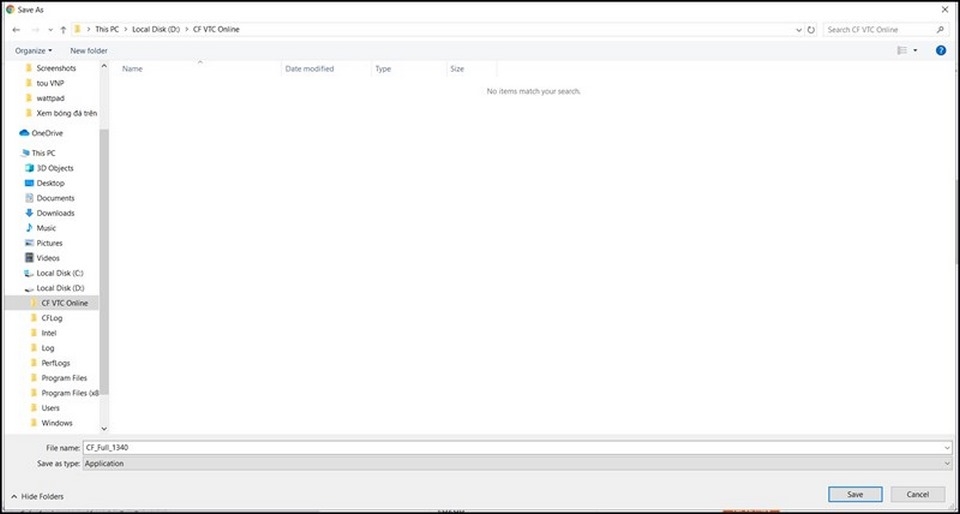 Chọn nội dung game cần tải về