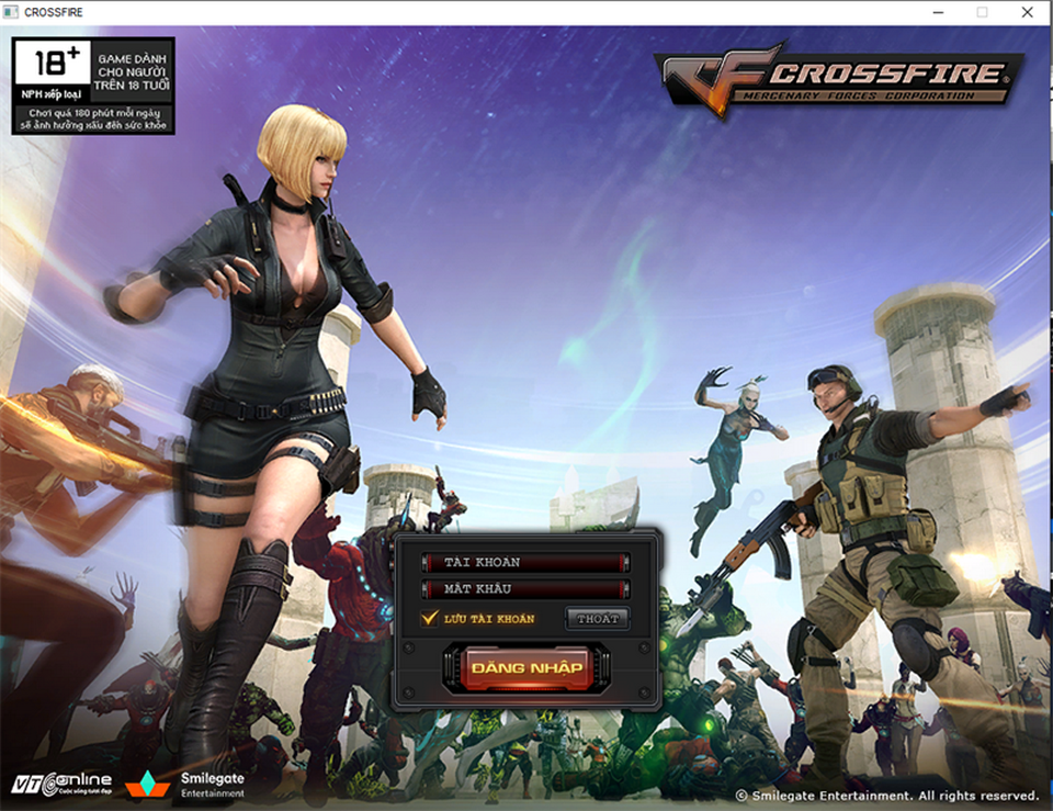 Đăng nhập tài khoản chơi game