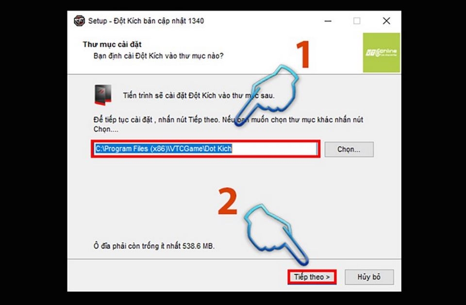Thực hiện thao tác cài đặt nhanh