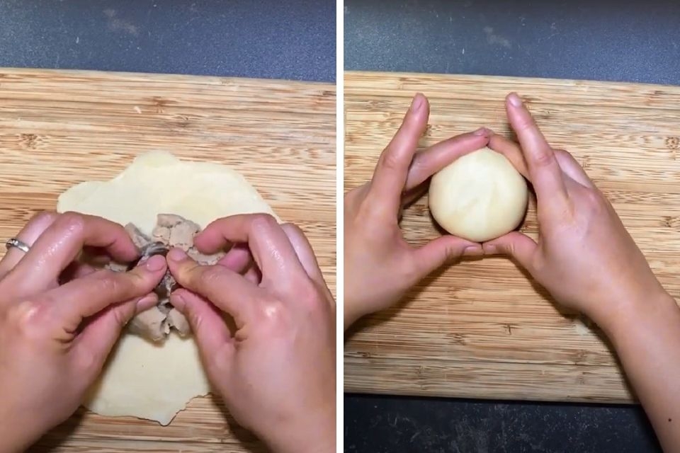 Tạo hình bánh hạt dẻ