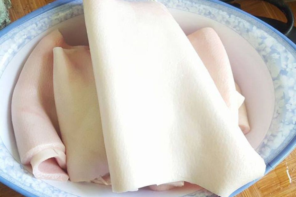 Nguyên liệu làm tóp mỡ chiên