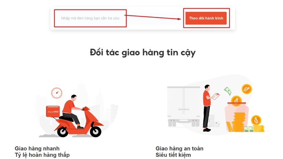 Cách tra cứu đơn hàng thông qua mã vận đơn trực tiếp trên website Shopee