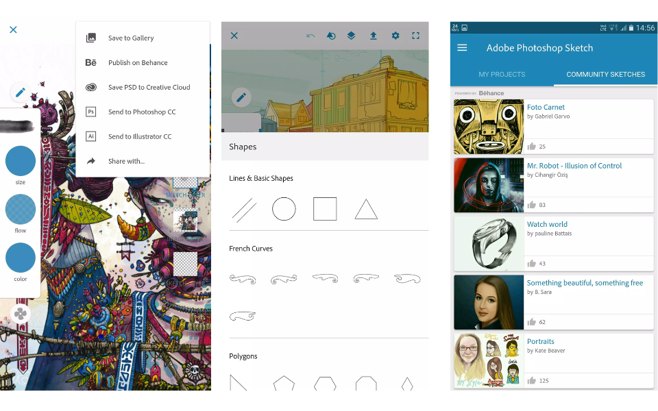 Phần mềm Adobe Photoshop Sketch