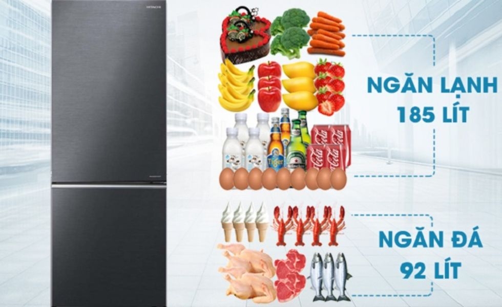 Tủ lạnh Hitachi R-B330PGV8 BBK