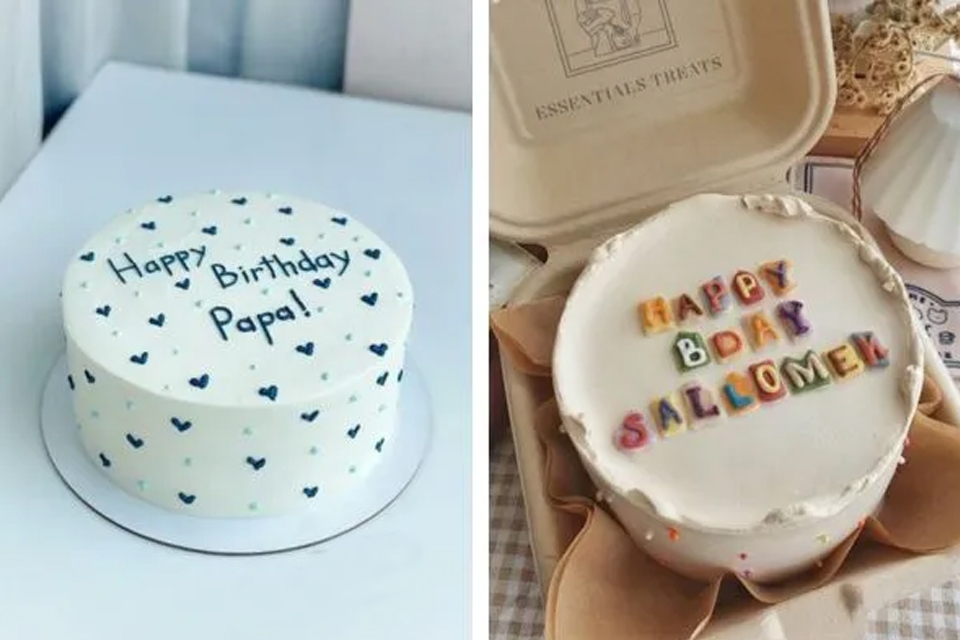 Tự tay làm bánh sinh nhật tặng bố.