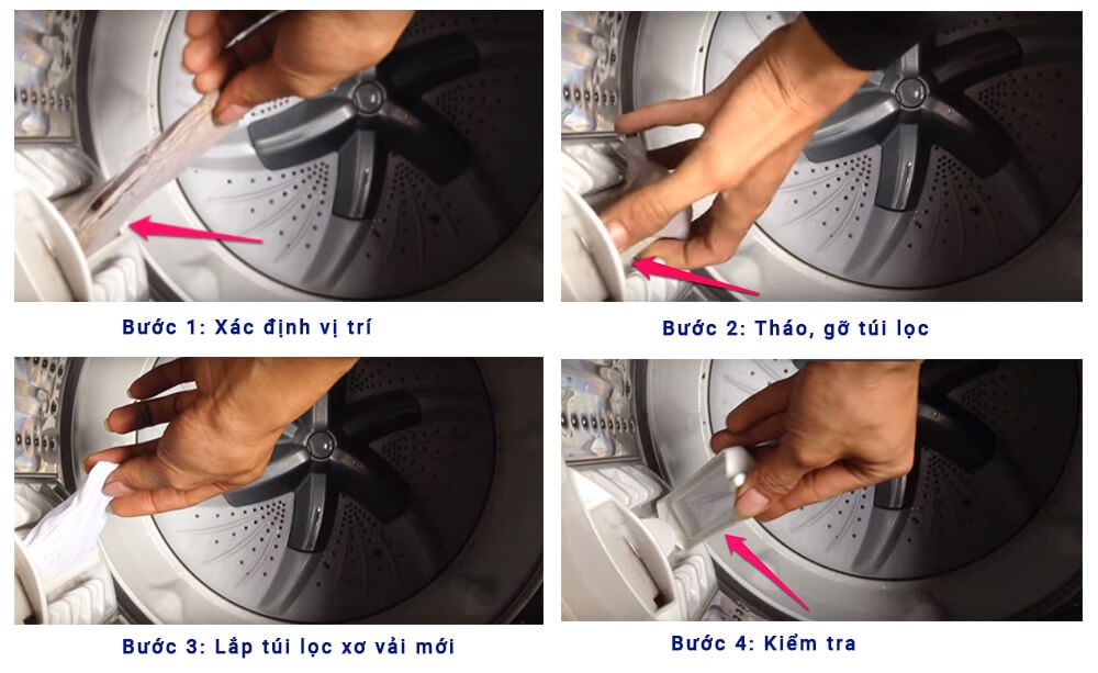 Cách sử dụng túi lọc máy giặt sao cho đúng để đảm bảo hiệu suất và tuổi thọ của thiết bị? 5