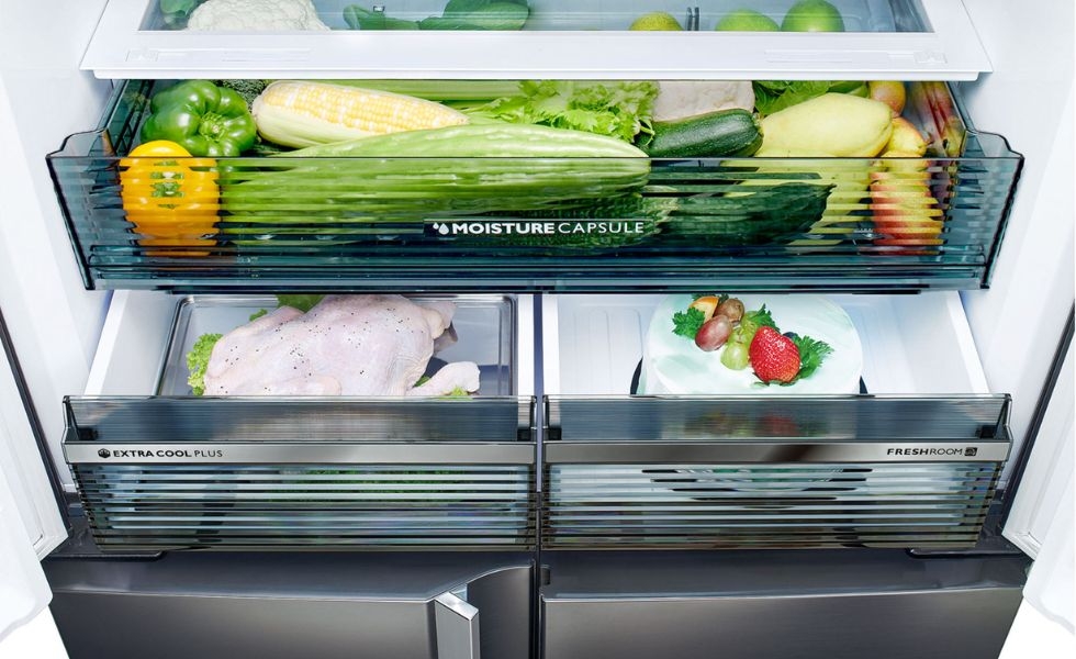 ngăn giữ ẩm bảo quản rau củ