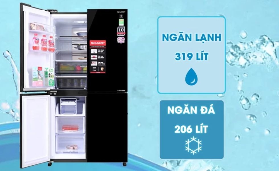 Tủ lạnh Sharp SJ-FXP600VG-BK